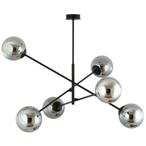  Luster na šipci LINEAR 6xE14/10W/230V crna/siva Cene