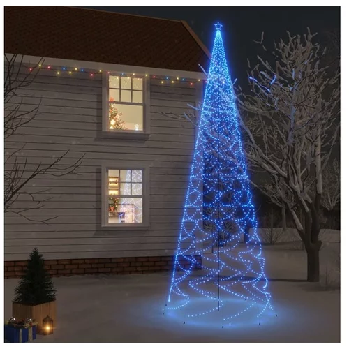  Božično drevo s konico 3000 modrih LED diod 800 cm