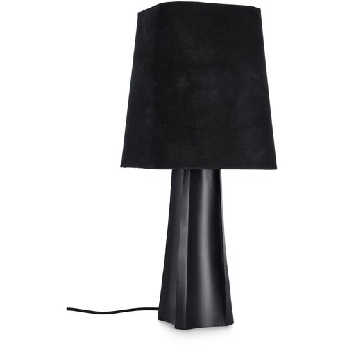 BIZZOTTO Crna metalna stolna lampa s tekstilnim sjenilom (visina 61 cm) Tripura – Cene