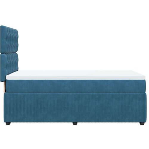 VidaXL Box spring krevet s madracem plavi 100x200 cm bar&amp;scaron;unasti Slike