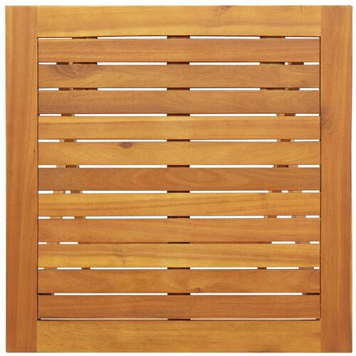  Stol za vrt Prirodna 60 x 60 x 72 cm Čvrsto drvo akacije Slike