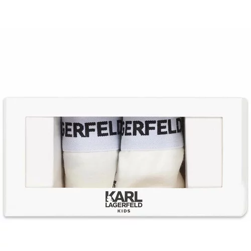 Karl Lagerfeld Otroške spodnje hlače 2-pack bela barva