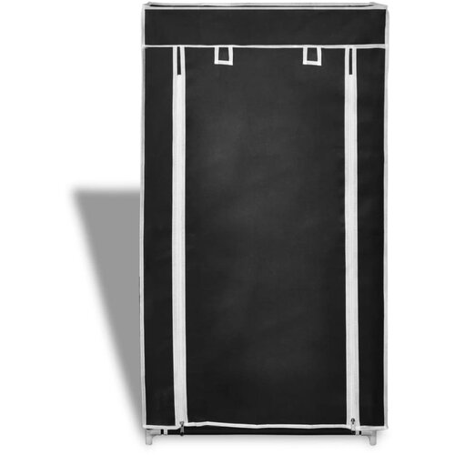 Maison Chic Omarica za obutev - Kopa za čevlje s Pokrivalom Blago 58 x 28 x 106 cm Črne Barve, (21776581) Slike