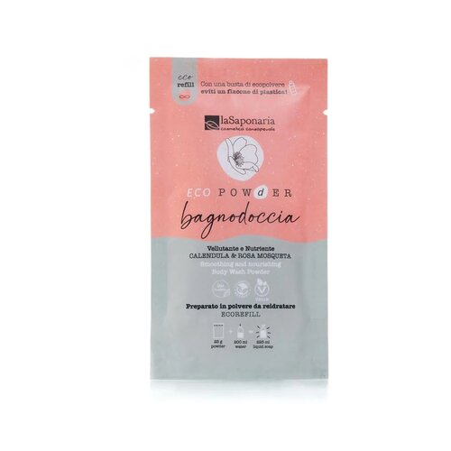 La Saponaria EcoPowder polnilo za gel za tuširanje ognjič in divja vrtnica Cene