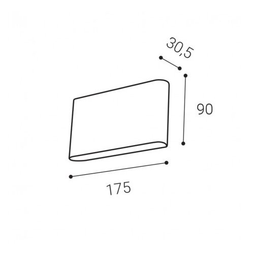  LED2 - LED spolja&amp;scaron;nje zidno svetlo FLAT 2xLED/5W/230V IP65 Slike