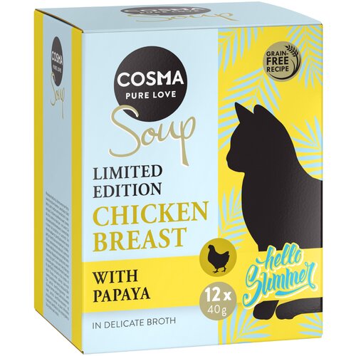 Cosma Soup 12 x 40 g - Sommer-Edition pileća prsa s papajom Slike