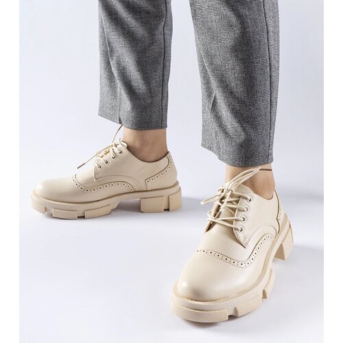 Gemre Beige lace-up shoes Piazzetta Cene