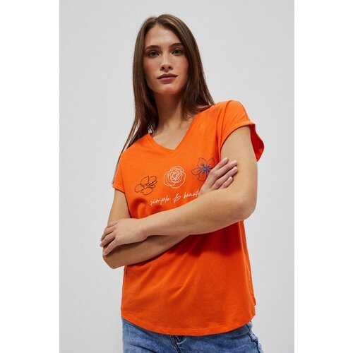 Moodo WOMEN'S T-SHIRT L-TS-4037 ORANGE Cene