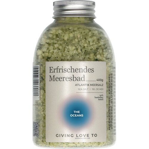 GIVING LOVE TO Sol za kupanje &amp;quot;Osvježavajuća morska kupka&amp;quot; - The Ocean - 400 g Slike