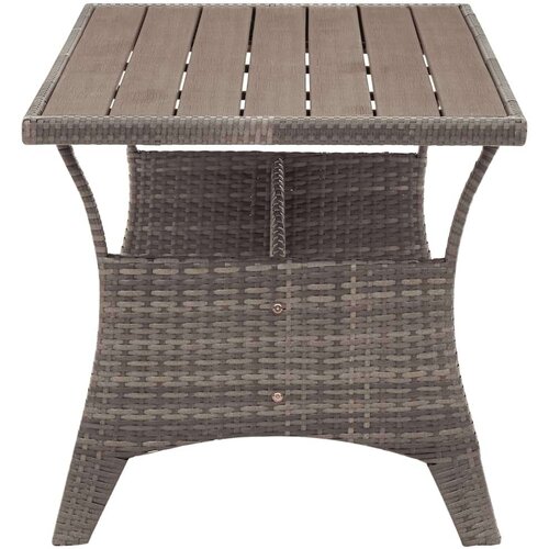 VidaXL Vrtni stol sivi 120 x 70 x 66 cm od poliratana Slike