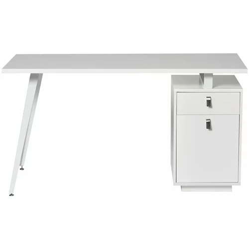 Marckeric bijeli radni stol Rudy, 140 x 60 cm