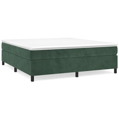 Maison Chic Box spring postelja - Vzmetna postelja z vzmetnico temno zelena 180x200 cm žamet SL12744, (21905042) Cene