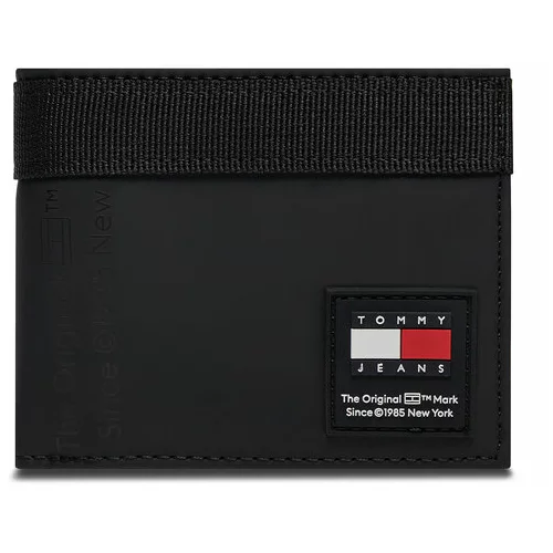 Tommy Jeans Majhna moška denarnica Tjm Daily + Cc & Coin Wallet AM0AM12268 Črna