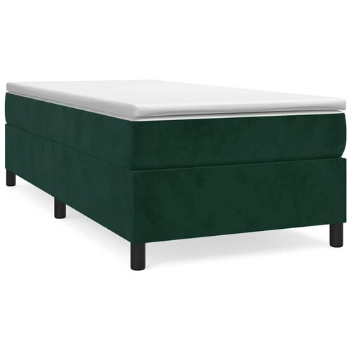 Box spring krevet s madracem tamnozeleni 100x200 cm bar&amp;scaron;unasti Slike
