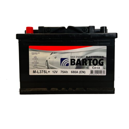  Akumulator Bartog M-L375L+ 75Ah L+ 680A(EN) 276x175x190 Slike