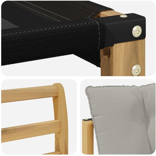  Set vanjskih sofa 6 kom. Bijela i svjetlosiva Smeđa 249 x 130,5 x 73 cm Slike