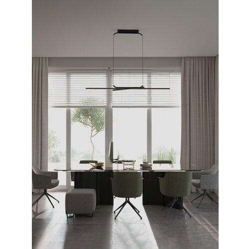 Nova Luce Mat crna LED viseća svjetiljka aluminijska s mogućnosti zatamnjivanja Akro &amp;ndash; Slike