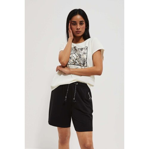 Moodo WOMEN'S SHORTS L-SH-4009 BLACK Slike