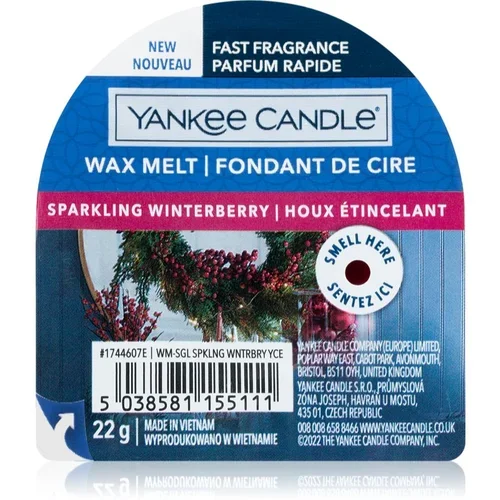 Yankee Candle Sparkling Winterberry vosek za aroma lučko Signature 22 g