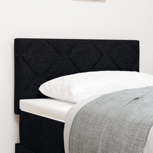  Vzglavje z LED lučmi z vzglavjem Prilagodljiva Črna 80 cm blago, (5000043884) Cene