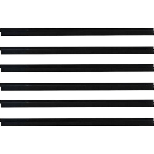  Samoljepljivi pečati za vrata 6 pcs Crna 100 cm Slike