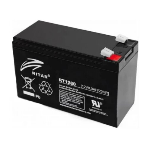 Ritar 12V-8Ah, RT1280 olovna vrla baterija, 151&amp;times;65&amp;times;99 2.31KG, black Slike