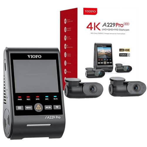 Viofo A229 PRO 3CH 4K + 2K + 1080P WiFi, GPS video recorder Cijene