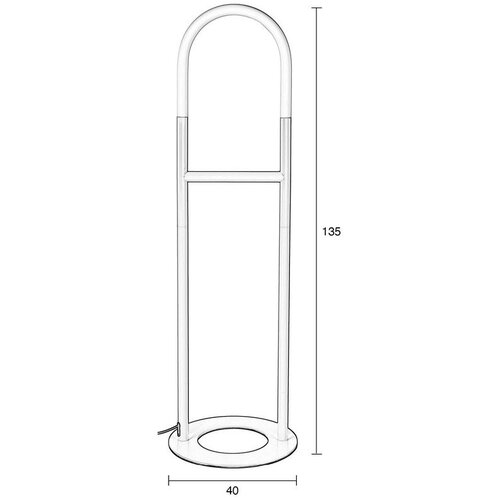 Zuiver Bež LED zatemnitvena stoječa svetilka (vi&amp;scaron;ina 135 cm) Arch &amp;ndash; Slike