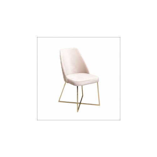 Arti trpezarijska stolica vip krem/gold noge 470x500x920 mm 775-094 Cene