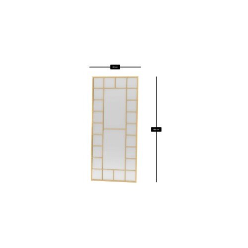Hanah home podno ogledalo boxia, 80 cm x 180 cm, zlatne boje Slike