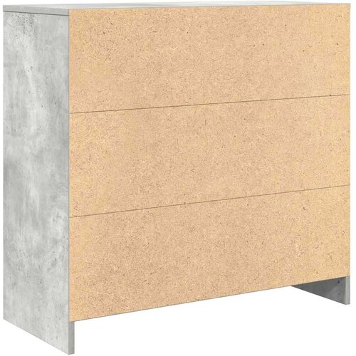 VidaXL Komoda s ladicama beton siva 80x34x76 cm konstruirano drvo Slike
