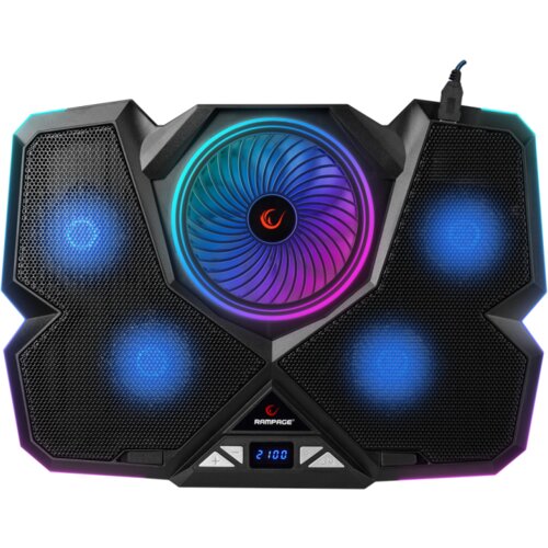  Za notebook sa držačem za telefon gaming RAMPAGE Breeze S50, ventilator 5x, RGB Cijene