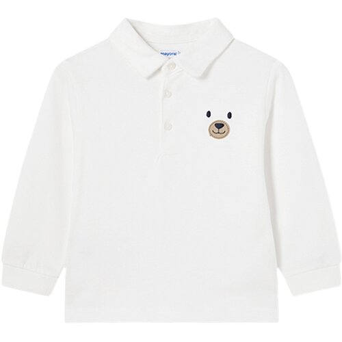Mayoral otroška polo majica z dolgimi rokavi bear cream Cene