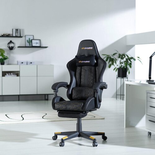XXXL GAMING STOL kovina, umetna masa, tekstil črna Slike