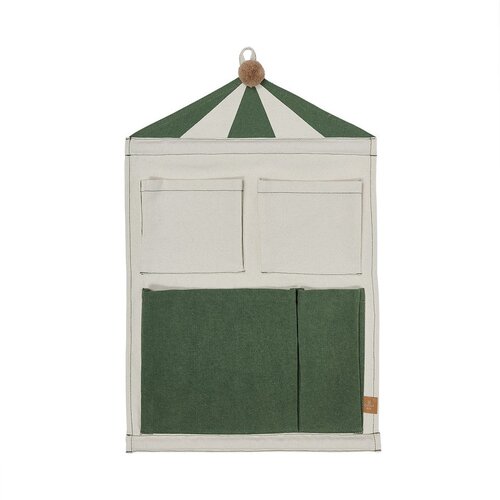 OYOY Mini Zeleni/krem tekstilni viseći organizator 40x1x60 cm Circus &ndash; Cijene