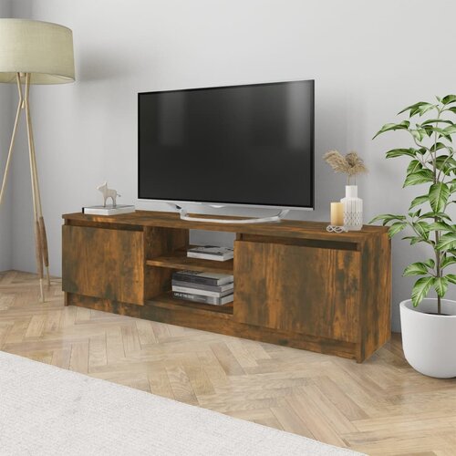 vidaXL TV omarica dimljeni hrast 120x30x35,5 cm konstruiran les Cene