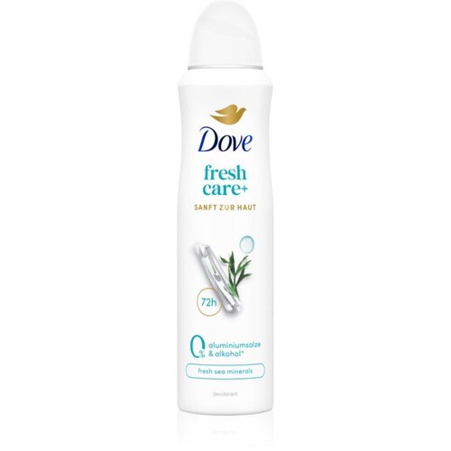 Dove 0% ALU Sea Minerals deodorant brez alkohola in vsebnosti aluminija v pršilu 150 ml Cene