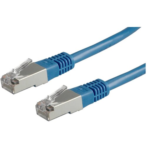 Roline 21.15.0164 RJ45 omrežni kabel\, patch kabel cat 5e f/utp 5.00 m modra 1 kos, (20420150) Cene