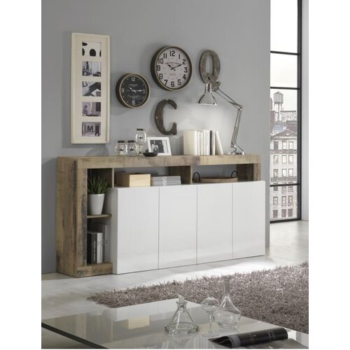 LC Mobili Elegantna bijela komoda s 4 vrata HAMBURG 209030-08P Cijene