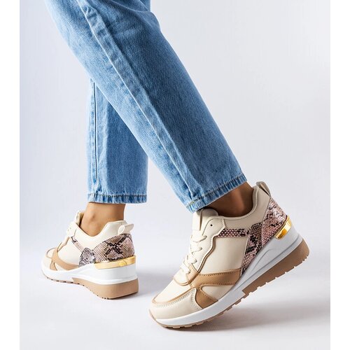 Gemre Beige wedge sneakers Leopoldo Cijene