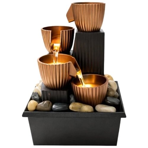 Mini sobna fontana 11.5x10x16.5cm L11GOLD Cene