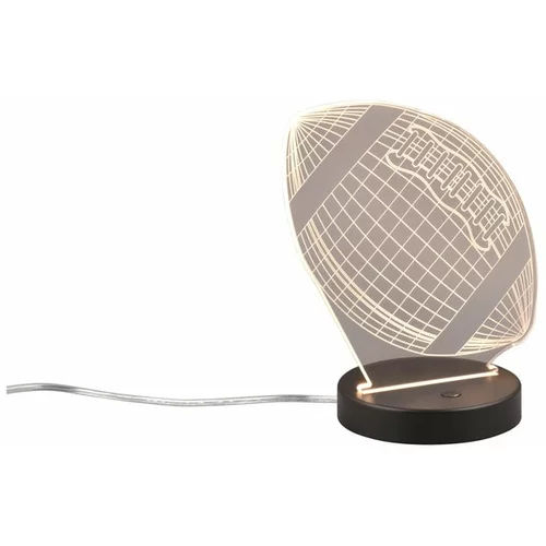 Tri O Črna LED namizna svetilka (višina 21,5 cm) Football –