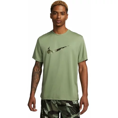 Nike DF UV SS MILER ECMO Muška majica kratkih rukava za trčanje, khaki, veličina