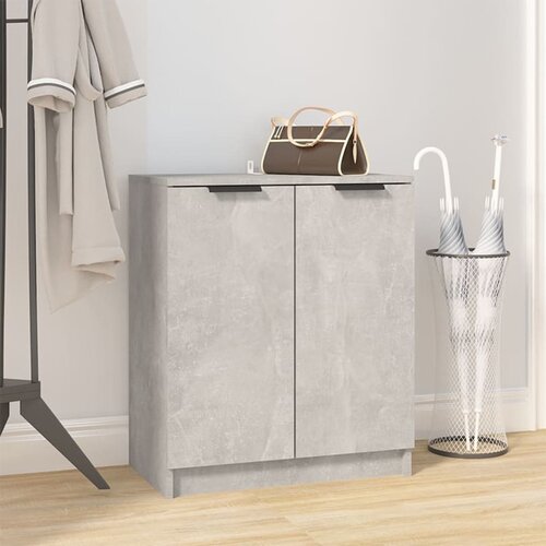vidaXL omarica za čevlje betonsko siva 59x35x70 cm konstruiran les Cene
