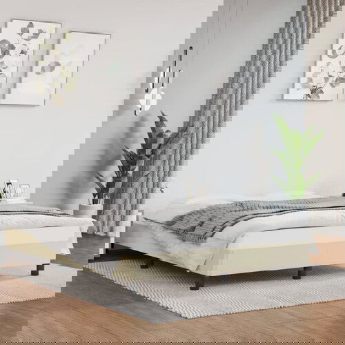 VidaXL Okvir za krevet krem 140x200 cm od umjetne kože Slike