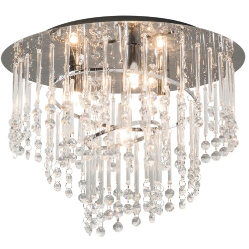 Zuma line 19154M - plafonsko svetlo terre 4xG9/25W/230V, &amp;oslash; 35 cm, hrom/prozirno Slike