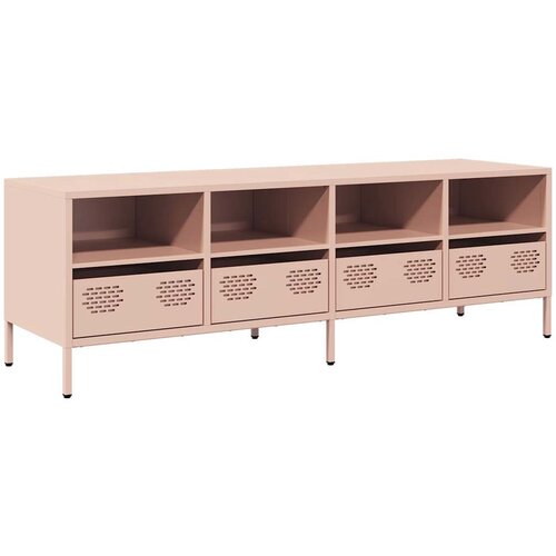 Maison Chic TV omarica - TV enota - Televizijska omarica roza 135x39x43,5 cm hladno valjano jeklo, (21700083) Slike