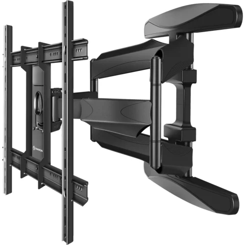 ONKRON Full Motion TV Wall Mount for 40 to 75-inch Flat Panel TVs Digital Panels 45,5 kg, Black