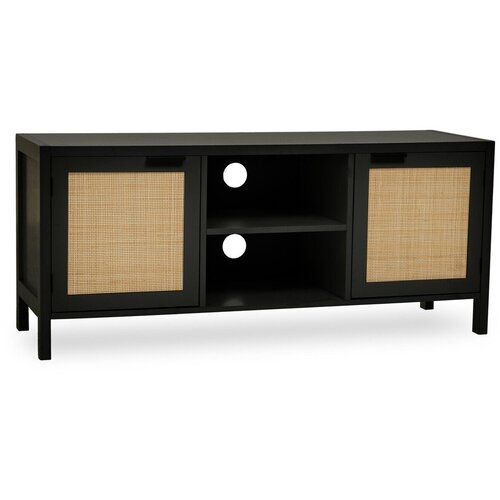 Premier Housewares Črna TV omarica 120x52x38 cm Sherman &amp;ndash; Slike