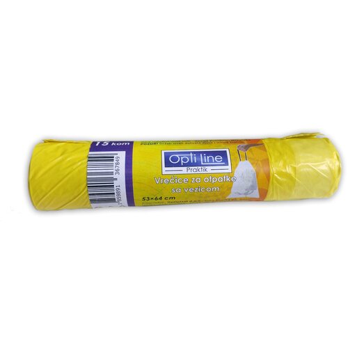  Vrečke za smeti 53x64, 40L, 15/1, HDPE, z vezico Slike